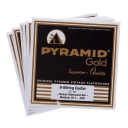 Pyramid Gold Flatwound 011-048 Gitarrensaiten