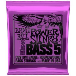 Ernie Ball EB2821 Power Slinky Saiten für 5-Saiter E-Bass