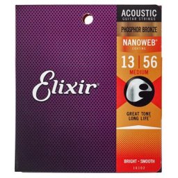Elixir Nanoweb Medium Phosphor Saiten für Westerngitarre