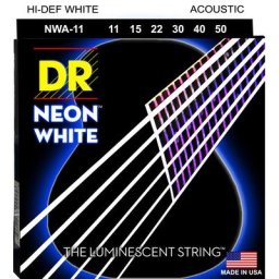 DR Strings Neon White NWA-11