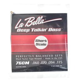 La Bella 760N-S Black Nylon Tape
