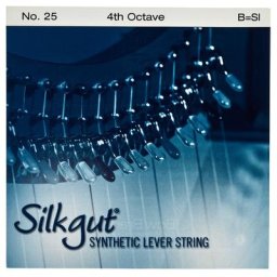 Bow Brand Silkgut 4th B Harp Str. No.25