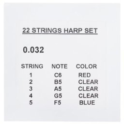 Thomann Lute Harp Strings Set 22 Str.