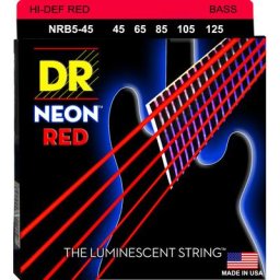 DR Strings Neon Red NRB5-45