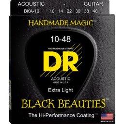 DR Strings Black Beauties BKA-10