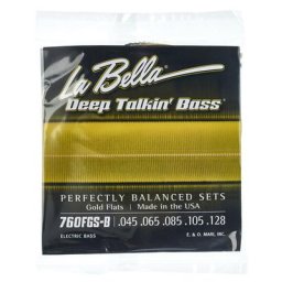 La Bella 760FGS-B Bass Flat Gold Alloy