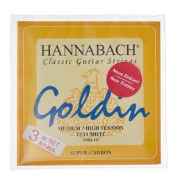 Hannabach Goldin Super Carbon Diskantsaiten 3-er Set