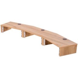 Thon Studio Ext. Desk 3U oak curved