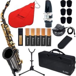 Thomann TAS-180 Black Alto Sax Set II