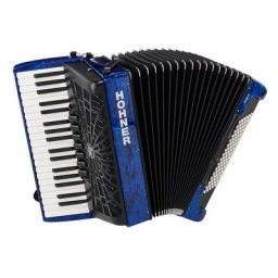 Hohner Bravo III 96 silent key blue