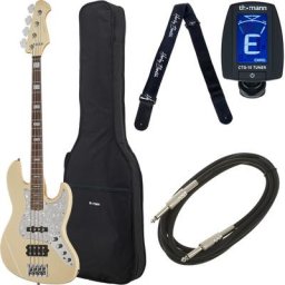 Harley Benton Enhanced MJ-4EB Creme Bundle