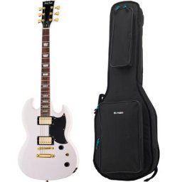 Harley Benton DC-DLX Gotoh Shell Pink Bundle