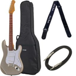 Harley Benton ST-62CC RW Inca Silver Bundle