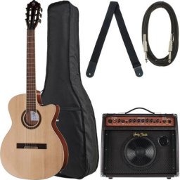 Harley Benton Santos Series C-40SCE N Bundle