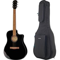 Fender CD-60SCE Blk WN Bundle