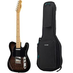 Harley Benton TE-70 Black Paisley Bundle