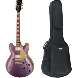 Harley Benton HB-35Plus Metallic Plum w/Bag