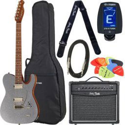 Harley Benton Fusion-T HH Roasted SSP Bundle