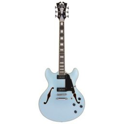 DAngelico Premier DC Boardwalk P90 Ice Blue Metallic