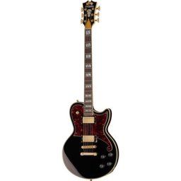 DAngelico DLX Atlantic Bariton Solid BLK
