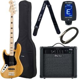 Harley Benton JB-75LH NA Vintage Seri Bundle