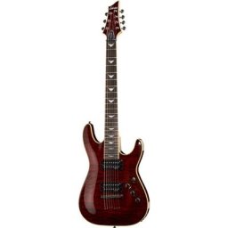 Schecter Diamond Omen 7 Extreme E-Gitarre schwarz/rot