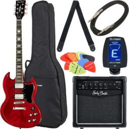 Harley Benton DC-580 CH Vintage Serie Bundle