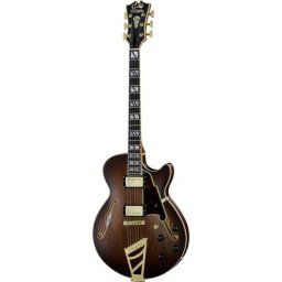 Dangelico Deluxe SS Satin Brown Burst