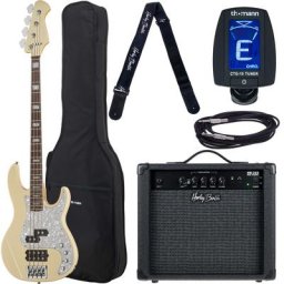 Harley Benton Enhanced MP-4EB Creme Bundle