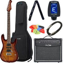 Harley Benton Fusion-III HSH EB FBB Bundle