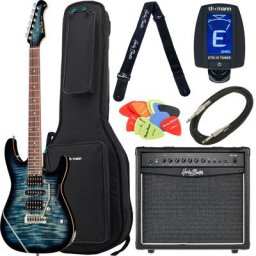 Harley Benton Fusion-III HSH EB FBLB Bundle
