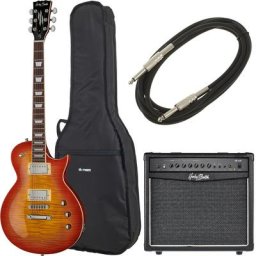 Harley Benton SC-Custom II Honey Burs Bundle