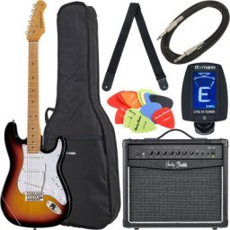 Harley Benton ST-62 MN SB Vintage Bundle 1