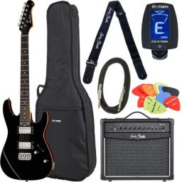 Harley Benton Fusion-III HH HT EB BK Set