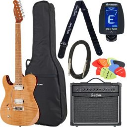 Harley Benton Fusion-T HH LH Roasted Bundle