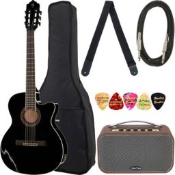 Harley Benton Santos C-40SCE BK Bundle