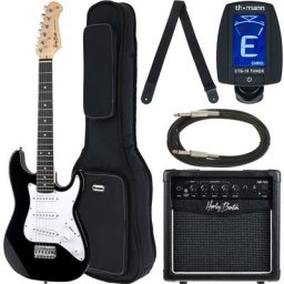 Harley Benton ST-Mini BK Bundle 2
