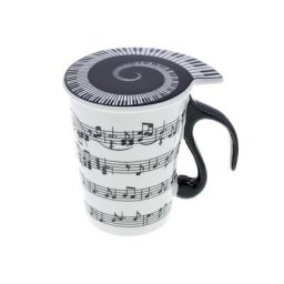 Musicwear Tasse mit Deckel ""Staff Lines