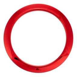 Bass Drum O's 4"" Red Chrome round HCR4