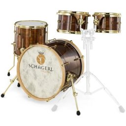 Schagerl Drums Dark Vintage Studio Kit Gold