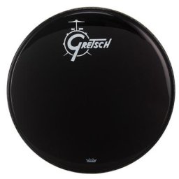 Gretsch 20"" Bass Drum Head Black/Logo