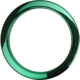 Bass Drum O's 4"" Green Chrome round HCG4