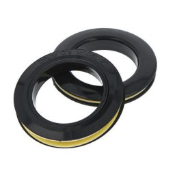 Bass Drum O's 2"" Black round HBL2