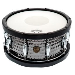 Gretsch 14""x6,5"" Black Hammered Sn. WH