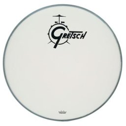 Gretsch 18"" Bass Drum Head WH w/Logo