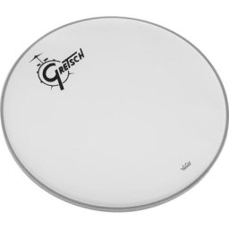 Gretsch 22"" Bass Drum Head WH w/Logo