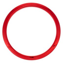 Bass Drum O's 6"" Red Chrome round HCR6