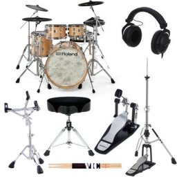 Roland VAD706-GN E-Drum Set Bundle