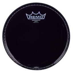 Remo 08"" Ambassador Tom Tom Fell schwarz