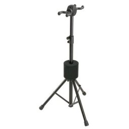 K&M 17620 2-Fach Gitarrenständer schwarz